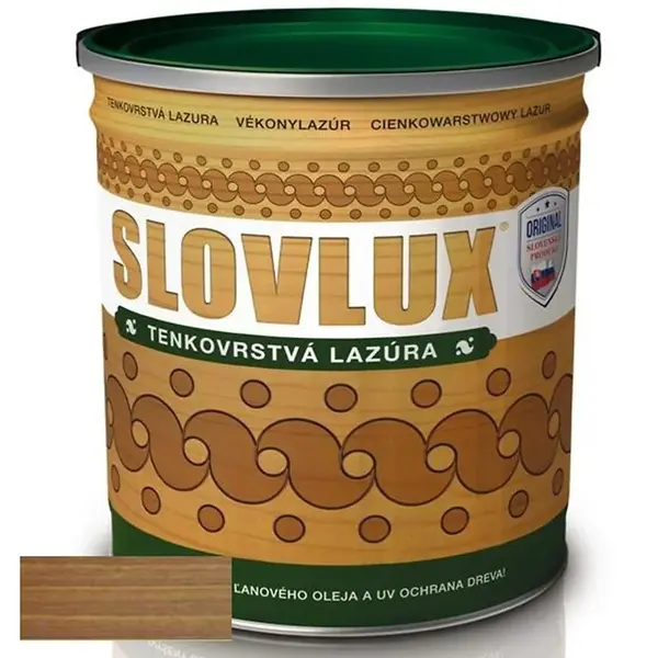 Slovlak Slovlux Tenkovrstvová lazúra Gaštan 4.45l