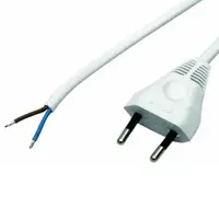 Prívodný kábel biely PP205 /1.9 OMYP 2X0,5 1,9M