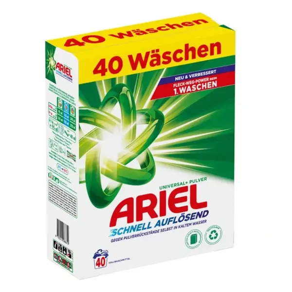 Ariel Universal + univerzální prášek na praní 2,4 kg / 40 praní