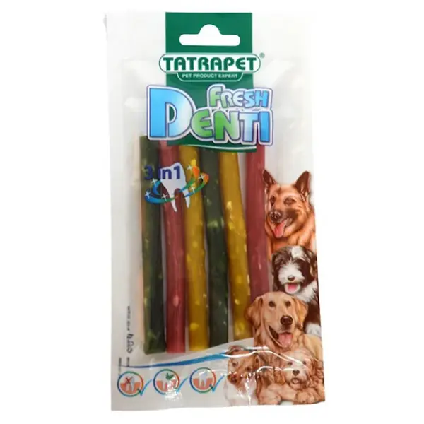 Tyčinka pre psov 3v1  0,9x10 cm  6ks Fresh Denti    448.81