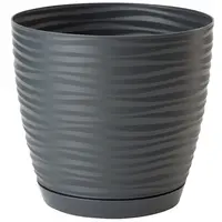 Sahara Petit okrúhly s podstavcom 13 cm antracit