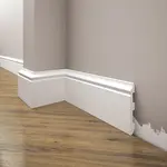 Podlahová lišta Elegance LPC-07-101 biela matná