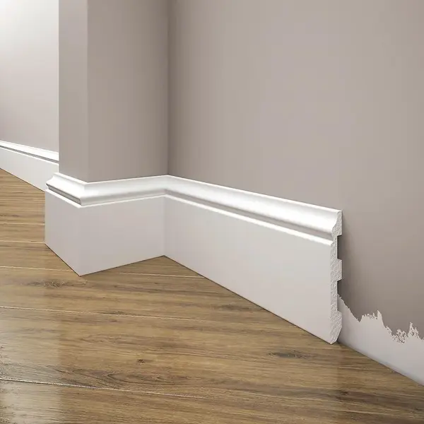 Podlahová lišta Elegance LPC-07-101 biela matná