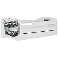 Dětská postel Babydreams+SZ+M bílá 70x140 auto