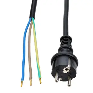 Flexo šňůra 3x2,5 mm2 gumová délka 2,5 m černá H07RN-F3