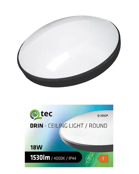 Svitidlo QTEC 18W 4000K Black