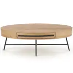 Konferenční stolek Carolina dub zlatá/černá