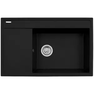 Dřez granitový Camea 790x500x210 Karbon