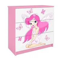 Detská komoda Babydreams ružová – Víla 1