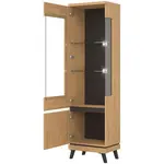 Vitrína Ate At05 Dub/Čierna