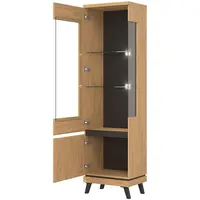 Vitrína Ate At05 Dub/Čierna