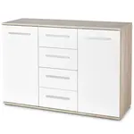 Komoda Lima KM-4 sonoma/biela