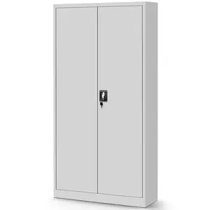Kovová skriňa Tomasz 90 cm – sivá, dvojdverová