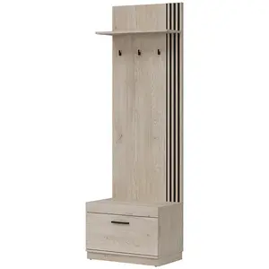 Vešiak Mati Mi15 Dub Crem/Čierna