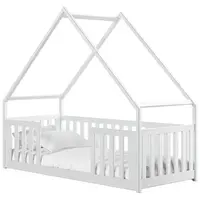 Posteľ Domček Bee 90x200 biela