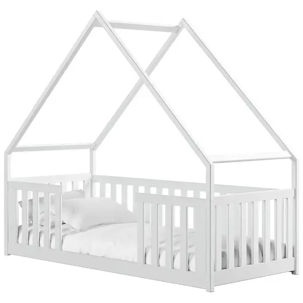 Posteľ Domček Bee 90x200 biela