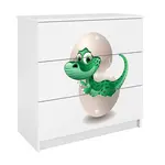 Detská komoda  Babydreams Biely – Dino