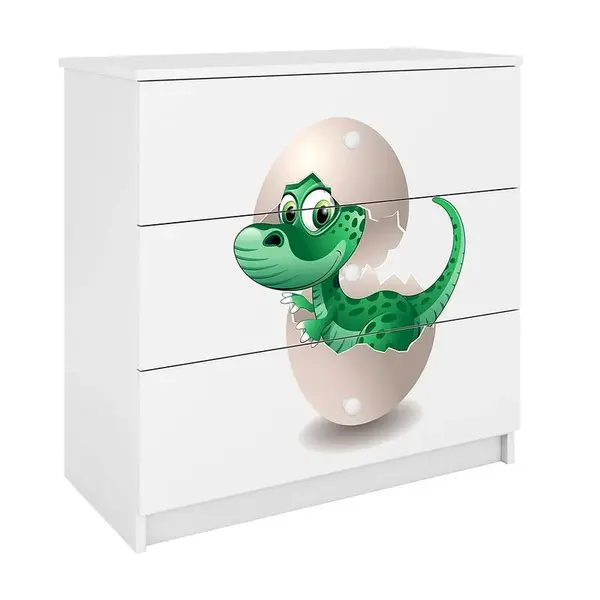 Detská komoda  Babydreams Biely – Dino