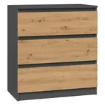 Noční stolek Malwa M3 antracit/artisan