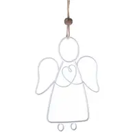 Kovový závěsný anděl 8.5x12 cm