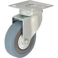 Otočné pojazdné koliesko 100 mm/65 kg doska montážna, guma