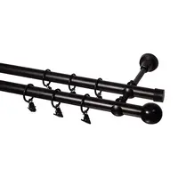 Garniža II Promo FI 19 čierna 220cm guľa