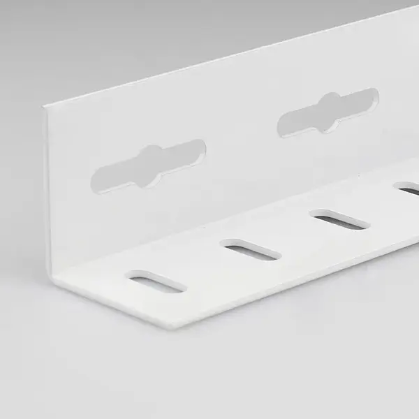 L-profil na police 25x25x1000 mm oceľ biely