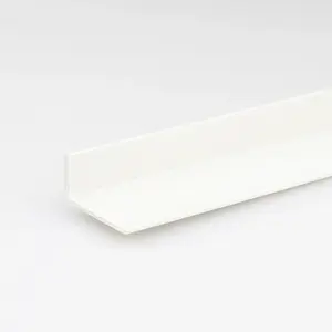 Profil uholníkový PVC biely lesk 10x40x1000