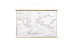Nástěnná dekorace Mapa světa 110x2x73 cm, více druhů