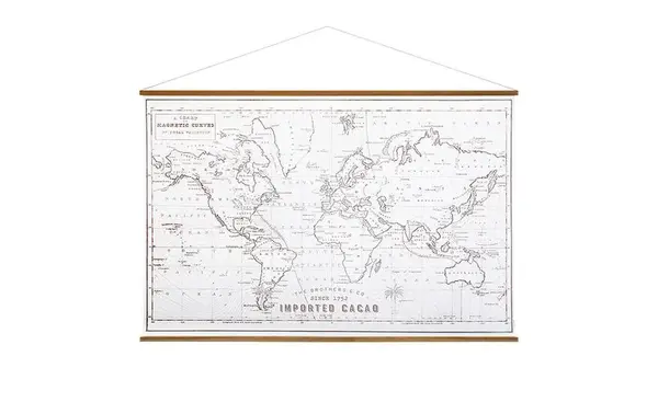 Nástěnná dekorace Mapa světa 110x2x73 cm, více druhů