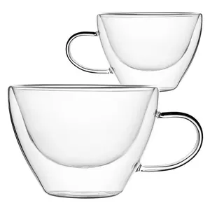 Sada 2 šálků termo s dvojitým sklem Sublime Jumbo 380ml