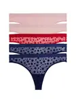 Tommy Hilfiger Underwear Tangá  námornícka modrá / ružová / červená