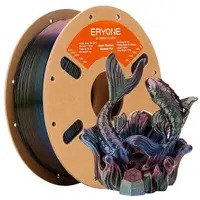 ERYONE Burnt Titanium Rainbow PLA Filament 1kg Galactic (Green & Blue & Rose Red)
