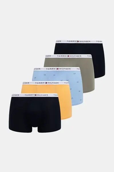 Dětské boxerky Tommy Hilfiger 5-pack modrá barva, UB0UB00582