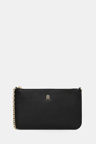 Kabelka Tommy Hilfiger černá barva, AW0AW18298