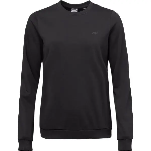 4F SWEATSHIRT BASIC Dámská mikina, černá, velikost