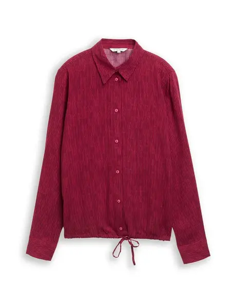 TOM TAILOR Blúzka  burgundská / brusnicová