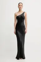 Viskózové šaty Never Fully Dressed černá barva, maxi, NFDDR3035