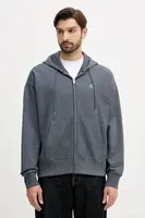 Mikina Calvin Klein Jeans pánská, černá barva, s kapucí, hladká, LV04RD232G