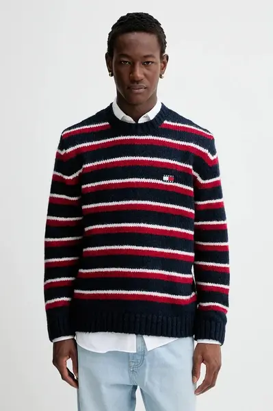 Svetr s příměsí vlny z alpaky Tommy Jeans