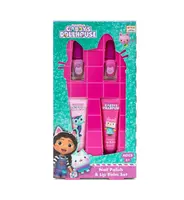 Kokomo Gabby´s Dollhouse set balzámů na rty a laků na nehty 4 ks