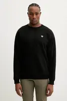 Mikina Hummel pánská, černá barva, hladká, 230778