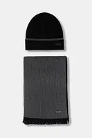 Čepice a šála s přídavkem vlny BOSS Hernesto_SET