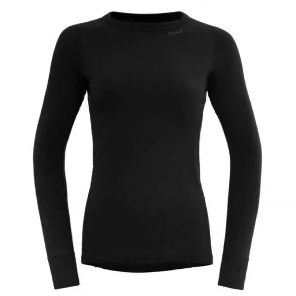 Devold DUO ACTIVE MERINO 205 Dámske vlnené tričko, čierna, veľkosť