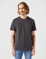 Tričko pro muže WRANGLER SIGN OFF TEE FADED BLACK 112351320 Velikost: L