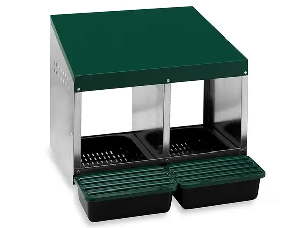 Snáškové hnízdo pro slepice 10130 2-místné, se sběrným košem