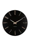 Nástěnné hodiny Karlsson Esmerado 40 cm černá barva
