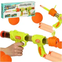 Pištoľová puška 2 v 1 – penové loptičky a náboje, zelená