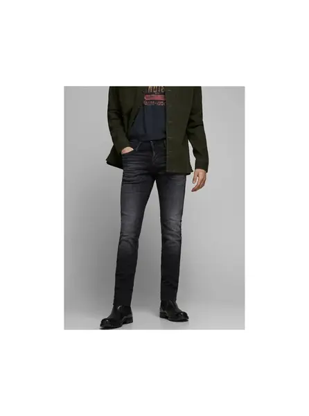 Čierne slim fit rifle Jack & Jones Glenn