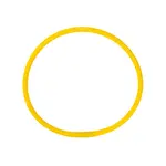 Plastová obruč inSPORTline Hulaho 40 cm žlutá